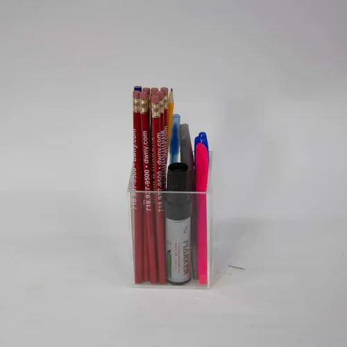 Clear Acrylic Pen Cup - OFA518