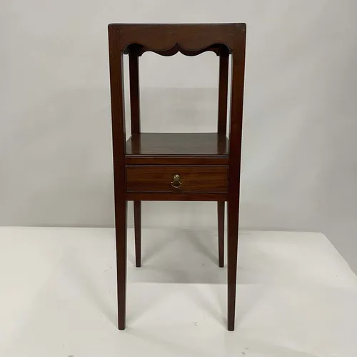 Antique Mahogany Washstand with Round Opening - TAB315