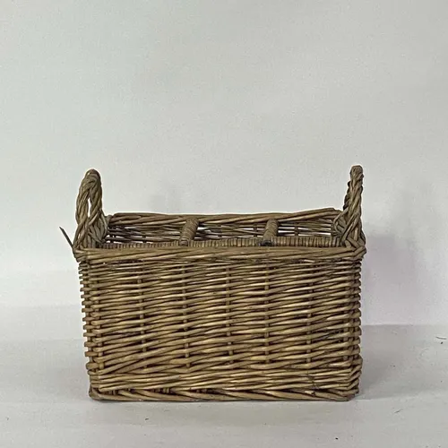 Light Brown Wicker Bottle Delivery Basket - BSKT36