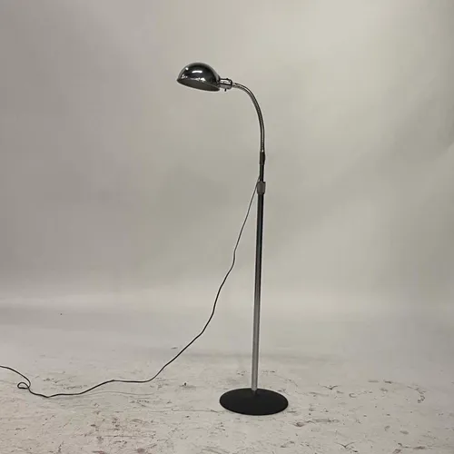 Chrome & Black Adjustable Floor Lamp - LI381