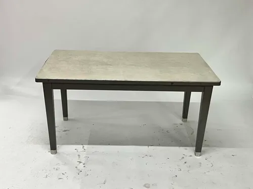 Gray Laminate & Metal Tanker Table