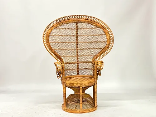 Vintage Rattan Peacock Chair