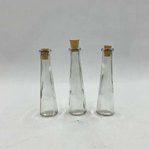 Tapered Glass Cork Bottle Set - MOMD34