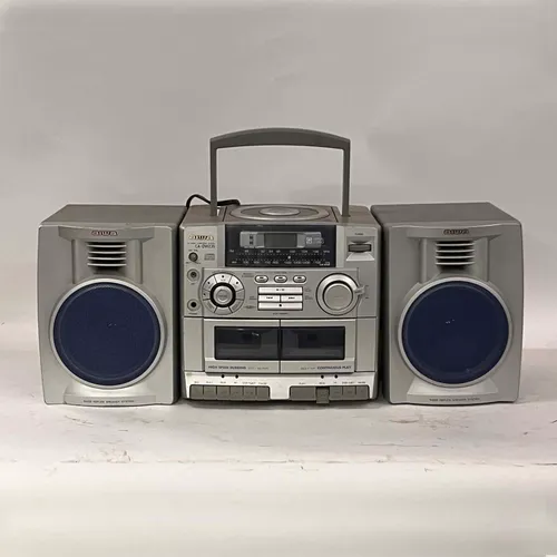 Silver & Blue Aiwa Boombox - MO22837