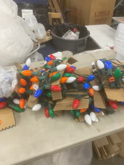 24' Green Wire Colored C9 String Lights