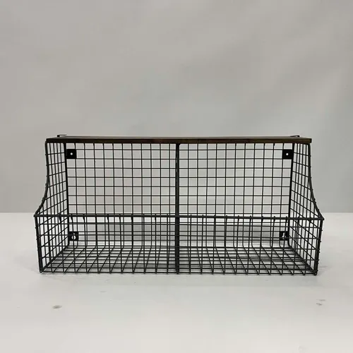Wood & Wire Wall Shelf - CGB310