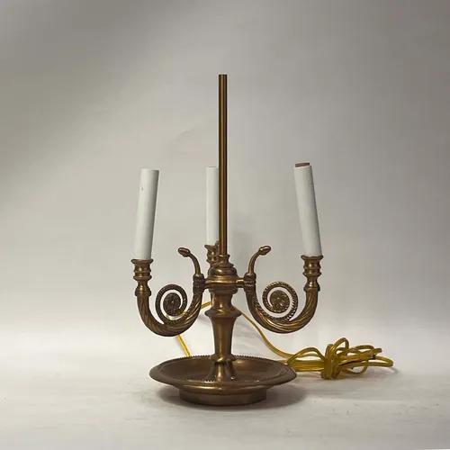 Antique Brass 3-Light Candlestick Table Lamp - LI507