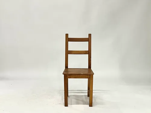 Solid Walnut Straight Leg Side Chair