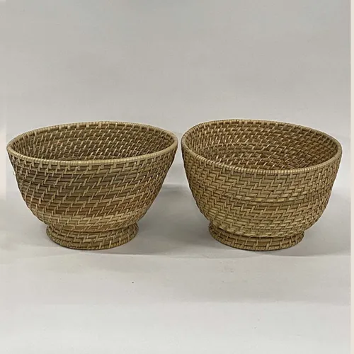 Round Woven Bowls Set - BSKT6