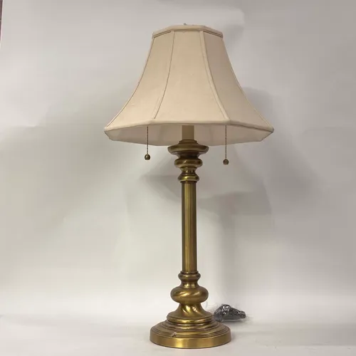 Traditional Brass 2-Light Table Lamp with Pull Chains - LI193
