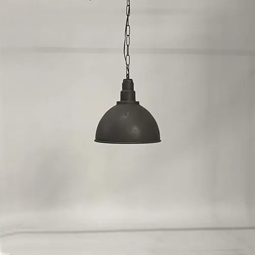Charcoal Gray Industrial Pendant - LI454