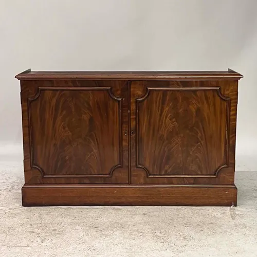 Antique Wood Locking Credenza - CG3034