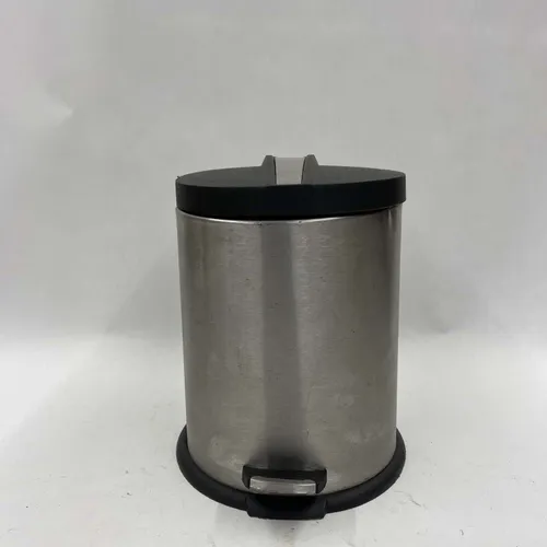 Small Step Trash Bin Silver & Black - DEB446