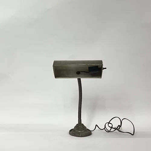 Aged Steel Adjustable Desk Lamp - LI51