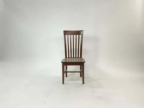 Walnut Slat Back Side Chair