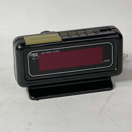 Digital Black Plastic LED Alarm Clock - A787