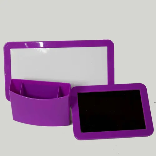 Purple Dry Erase Mirror & Pen Holder Locker Set - KDA578