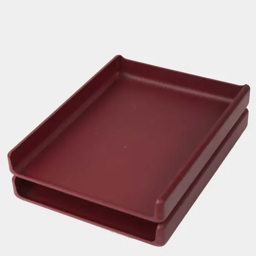 Red Plastic Desk Tray - OFA539
