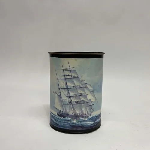 Trash Bin With Sailboat - DEB488