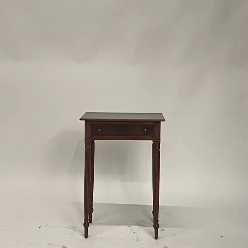 Wood Side Table with Drawer - TA22220