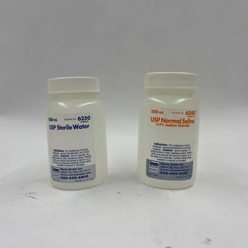 Sterile Water & Saline Bottles, Set of 2 - MD213
