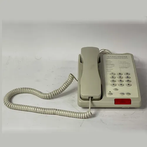 Beige Hotel Phone Opal Clear Plastic Over Lays - A808