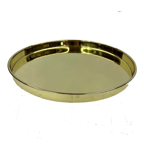 Gold Brass Tray with Lip - TR377