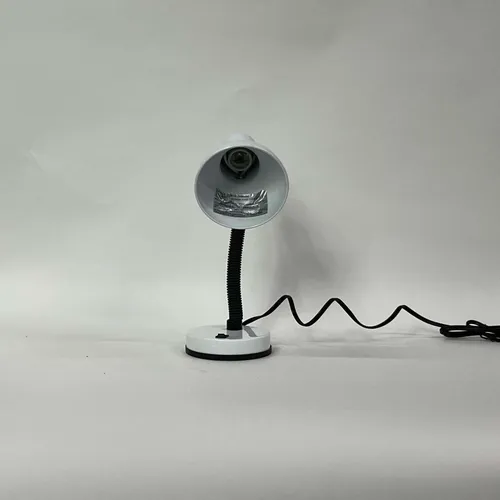 White & Black Adjustable Desk Lamp with Base Push Switch - LI25