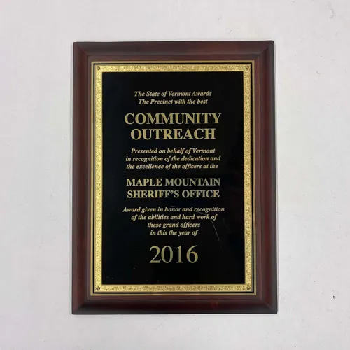Community Outreach Plaque - DEB459