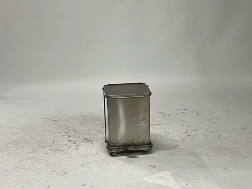 Small Stainless Steel Biohazard Square Step Medical Waste Bin