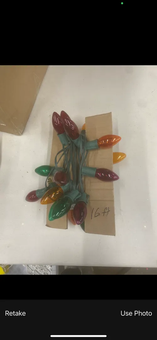 16' Green Wire Transparent Colored C9 String Lights