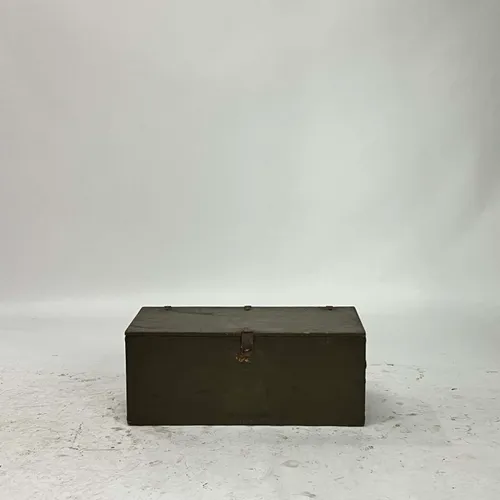 Dark Brown Wood Trunk with Latch