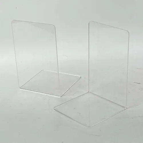 Clear Acrylic Bookends, Set of 2 - OFA600