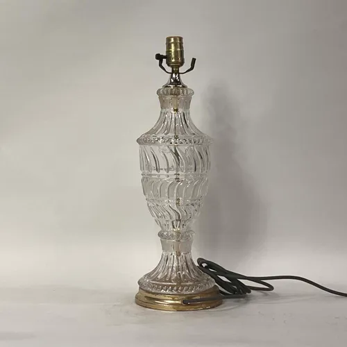 Antique Baccarat Style Crystal Table Lamp - LI345
