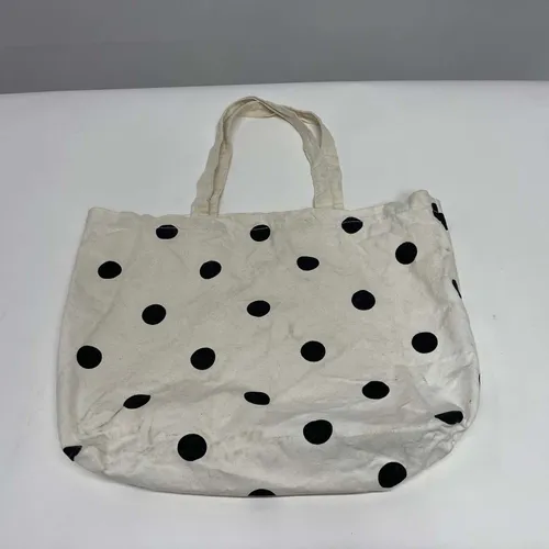 Black & White Polk-A-Dot Tote - MOB392
