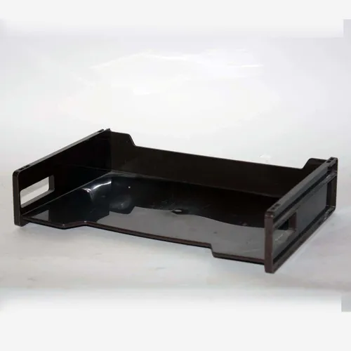 Dark Brown Plastic Desk Tray - OF256
