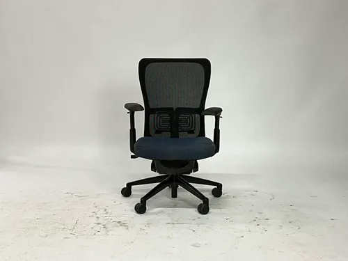 Navy Blue & Black Mesh Ergonomic Office Chair