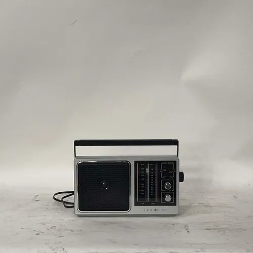 Silver And Black General Electric Radio - MO3503