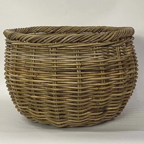 Large Round Wicker Linen Basket - BSKT35