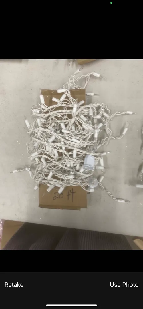 20' White Clear Icicle String Lights