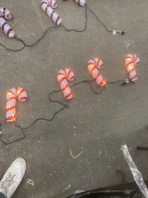 4ct Candy Cane Lights