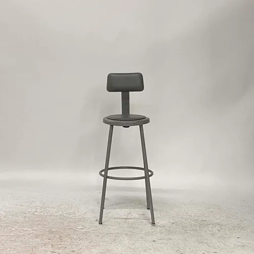 Gray Metal Bar Stool - SE2963