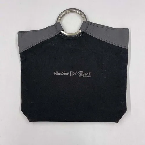 The New York Time Black Tote - A922