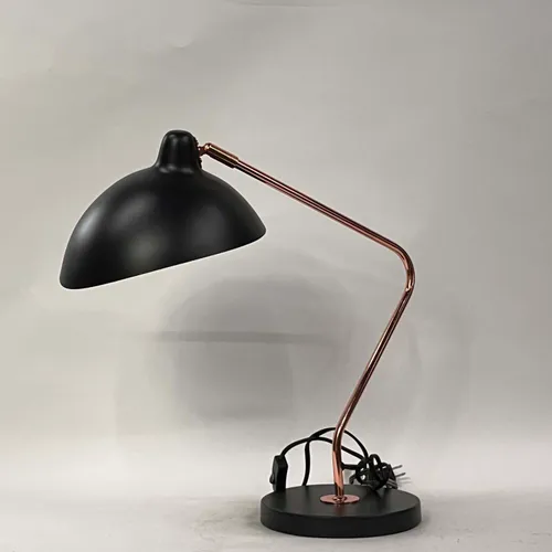 Black & Copper Modern Desk Lamp - LI309