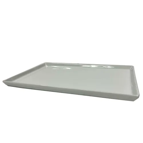White Ceramic Tray - TR445