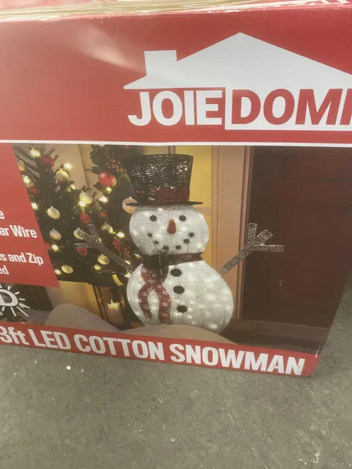 3' LED Cotton Snowman