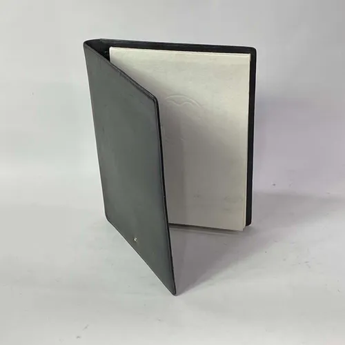 Gray Leather Mont Blanc Leather Folder - OFA659