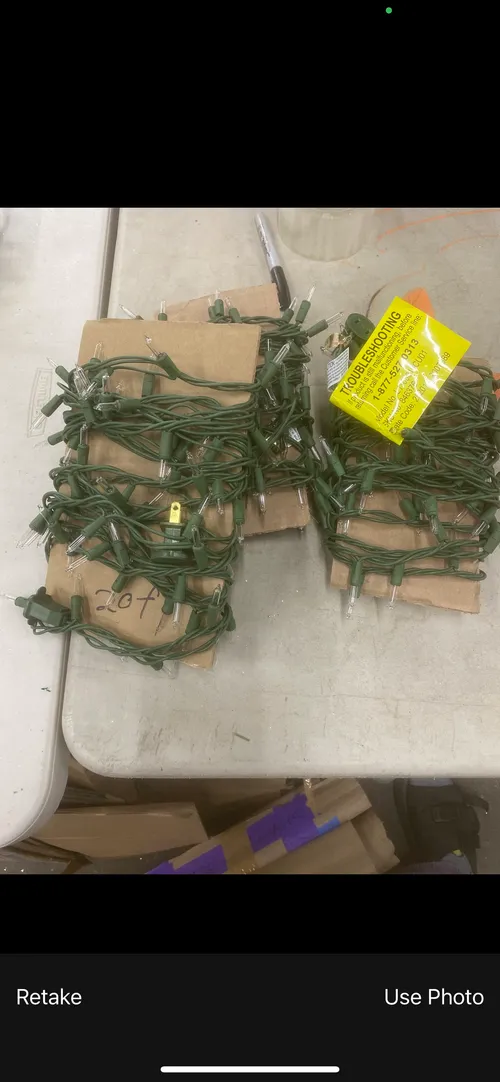 20' Green Wire Clear String Lights