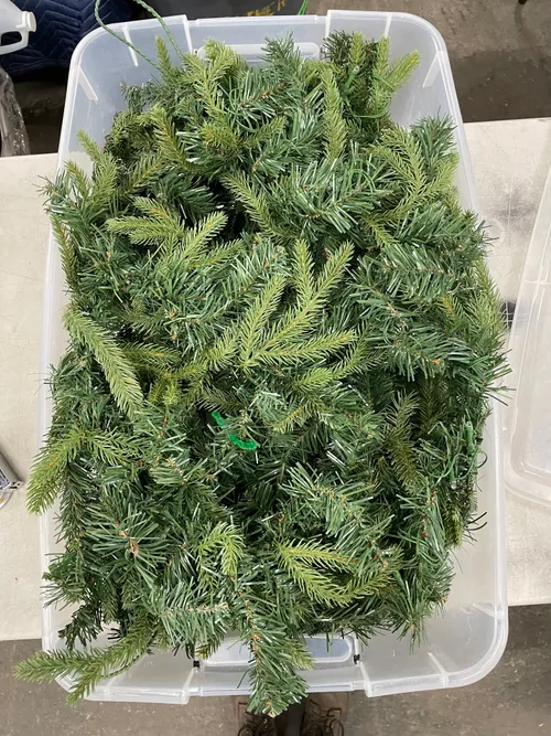 Pre-Lit Green Garland