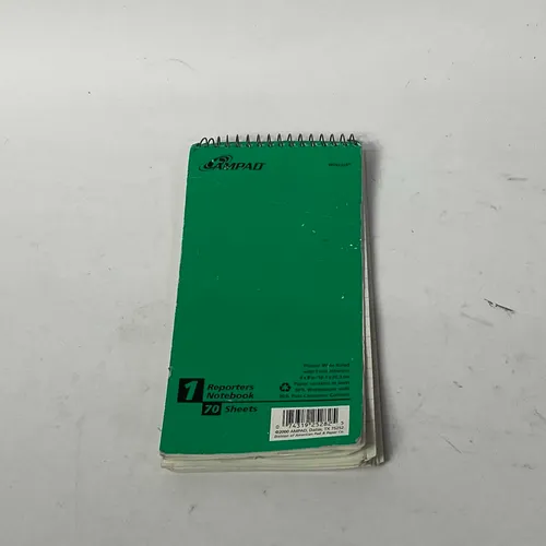 Green 4x8 Inch Spiral Notepad - OFA621